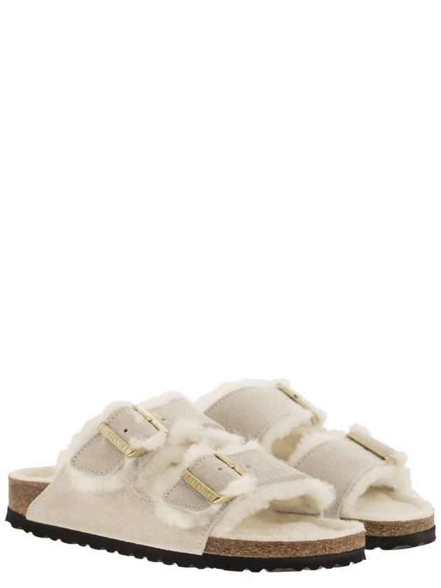 Arizona Shearling Slippers Antique White - BIRKENSTOCK - BALAAN 5