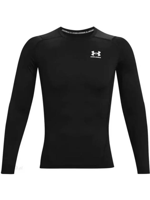 Men's Heat Gear Compression Long Sleeve T-Shirt Black - UNDER ARMOUR - BALAAN 2