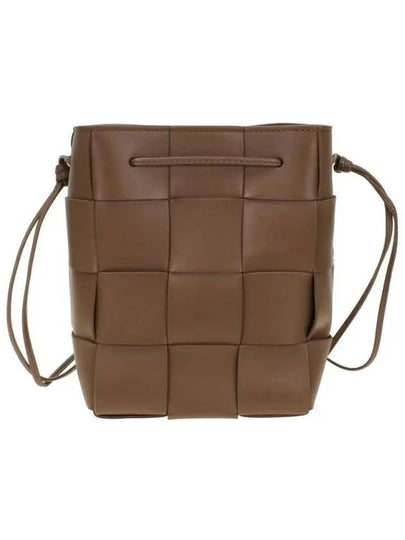 Intrecciato Cassette Small Bucket Bag Taupe Grey - BOTTEGA VENETA - BALAAN 2