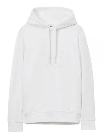 EKD Cotton Jersey Hoodie White - BURBERRY - BALAAN 2