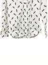 Rabbit Print Cotton Long Sleeve Shirt White - PAUL SMITH - BALAAN 4