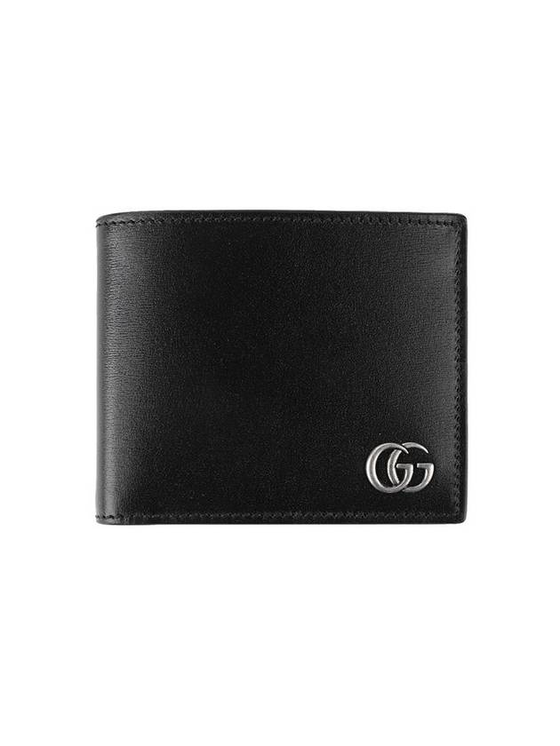 GG Marmont Silver Hardware Half Wallet Black - GUCCI - BALAAN 2