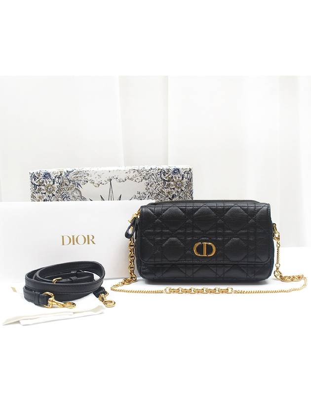 Caro Mini Pouch Black Chain Tote Shoulder Bag S5125UWHC - DIOR - BALAAN 2