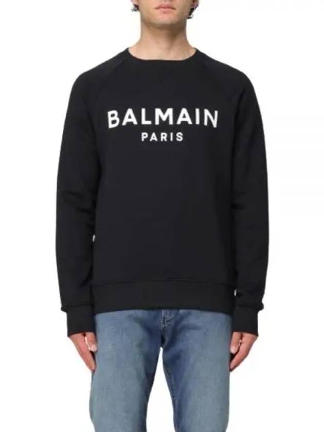 logo print sweatshirt DH1JQ005BB65 EAB - BALMAIN - BALAAN 1