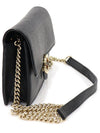 510314 Black leather interlocking GG chain mini clutch crossbag - GUCCI - BALAAN 3