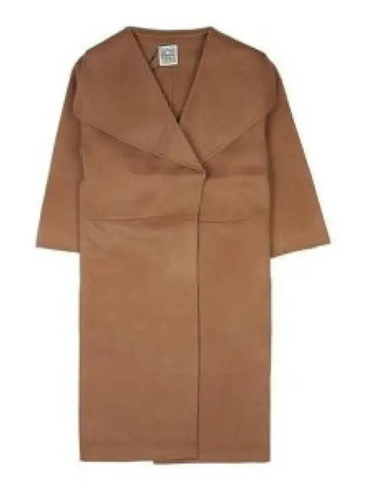 Signature Wool Cashmere Single Coat Camel - TOTEME - BALAAN 2