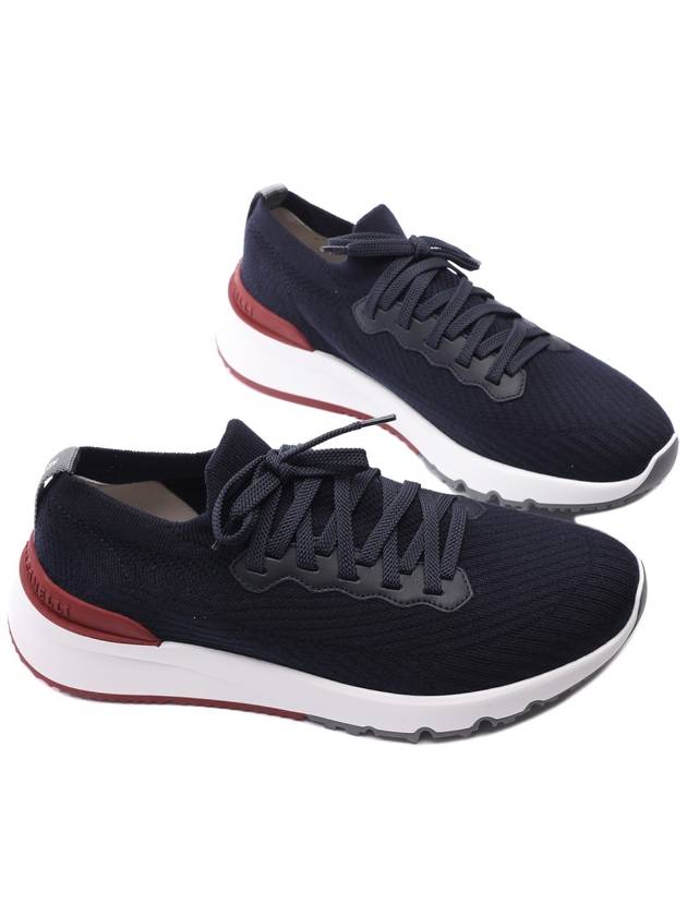 Knit Running Sneakers Navy - BRUNELLO CUCINELLI - BALAAN 6