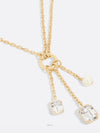 Women PETIT CD Pearl Chain Necklace Gold N3048WOMCY D03S - DIOR - BALAAN 6