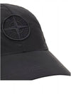 Nylon Metal 6 Panel Ball Cap Black - STONE ISLAND - BALAAN 6