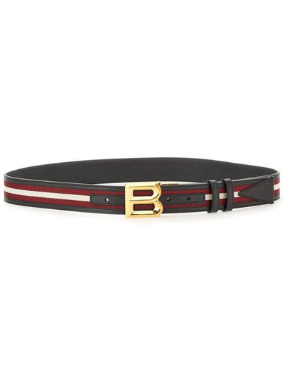 B Bold Buckle Two-Tone Belt - BALLY - BALAAN 2