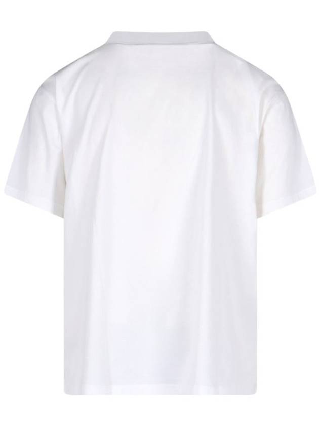 EKD Cotton Short Sleeve T-Shirt White - BURBERRY - BALAAN 4