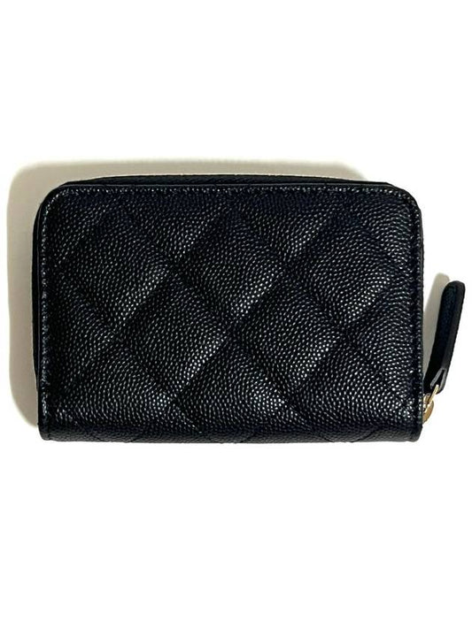 Zipper card wallet black gold caviar AP3521 - CHANEL - BALAAN 2