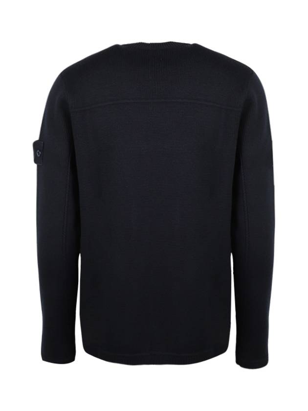 Shadow Project Wappen Patch Knit Top Navy - STONE ISLAND - BALAAN 3