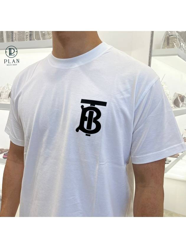 Monogram Motif TB Logo Short Sleeve T-Shirt White - BURBERRY - BALAAN 2