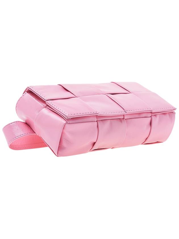 Intrecciato Cassette Mini Belt Bag Pink - BOTTEGA VENETA - BALAAN 6