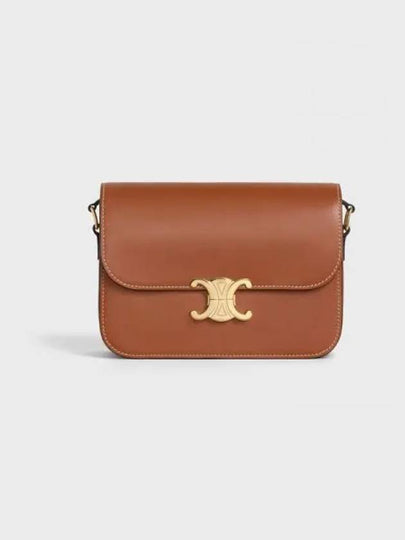 Triomphe Medium Calfskin Shoulder Bag Tan - CELINE - BALAAN 2