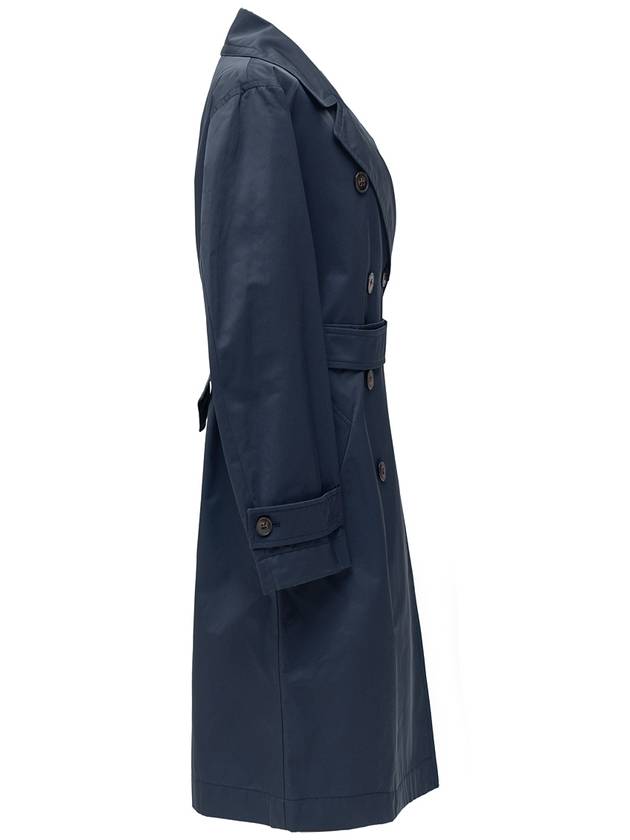 Radio RADIO Trench Coat Blue - MAX MARA - BALAAN.