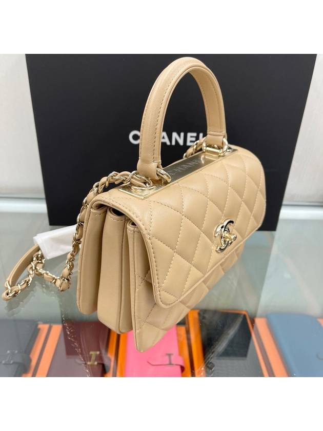 Trendy CC Top Handle Beige AS4654 - CHANEL - BALAAN 3