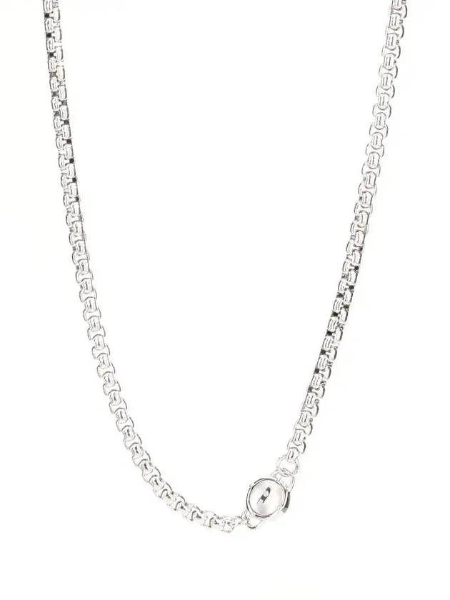 Stainless Steel Chain Necklace Silver - DIESEL - BALAAN 4