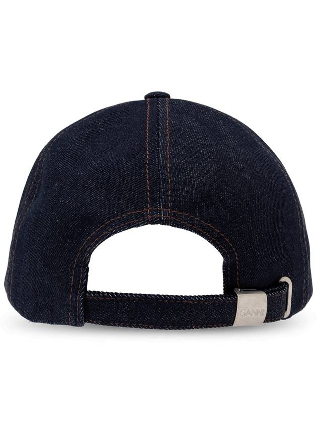 Logo Denim Hat Ball Cap for Women - GANNI - BALAAN 4