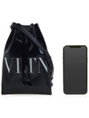 VLTN Logo Shiny Leather Crossbody Bag Black - VALENTINO - BALAAN 7