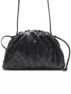 Intrecciato Mini Pouch Bag Black - BOTTEGA VENETA - BALAAN 3