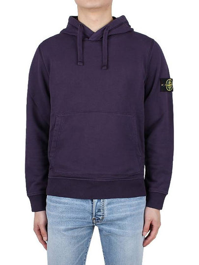 Wappen Patch Classic Fleece Hoodie Purple - STONE ISLAND - BALAAN 2