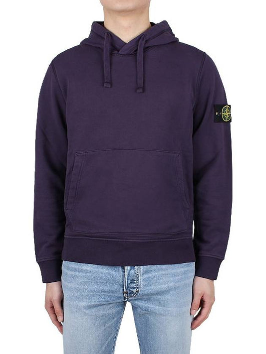 Wappen Patch Classic Fleece Hoodie Purple - STONE ISLAND - BALAAN 2