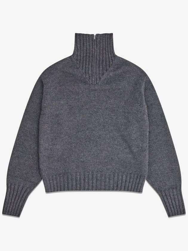 Wool soft knit half zip pullover - AURALEE - BALAAN 1