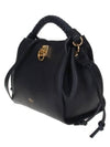 Iris Small Heavy Grain Shoulder Bag Black - MULBERRY - BALAAN 3