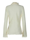 Crepe Scarf Blouse Warm White - ACNE STUDIOS - BALAAN 5