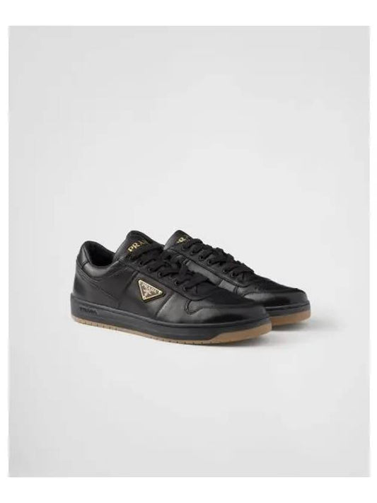 Downtown Nappa Leather Low Top Sneakers Black - PRADA - BALAAN 2