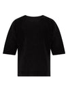 Homme Plissé Pleated Round Short Sleeve T-Shirt Black - ISSEY MIYAKE - BALAAN 1