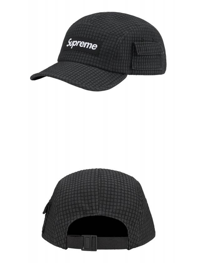 SS22H56 BK Denim Ripstop Camp Cap Black Hat TR - SUPREME - BALAAN 4