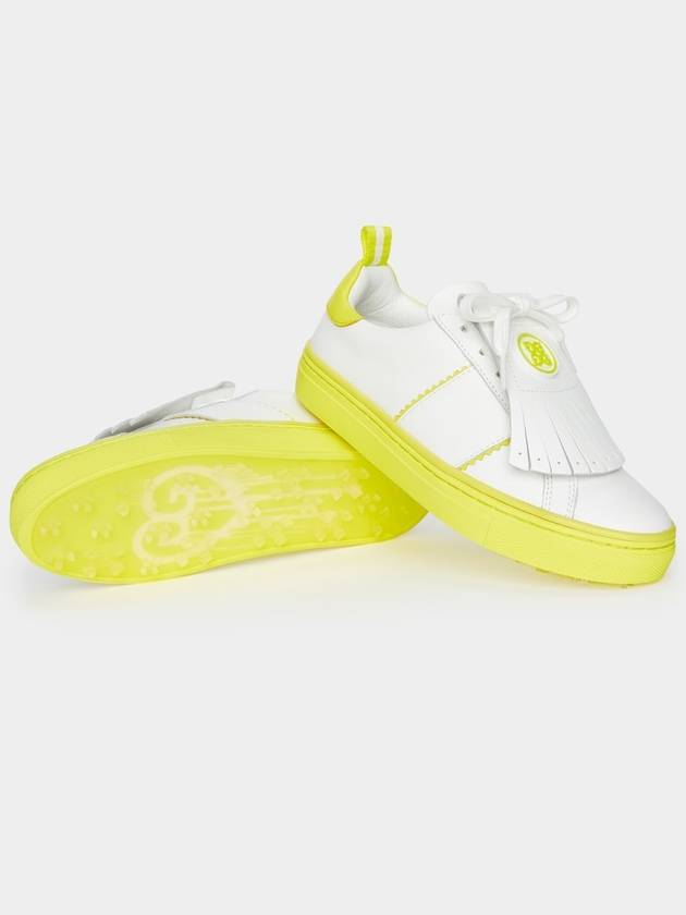 Contrast Accent Kiltie Durf Golf Spikeless Yellow White - G/FORE - BALAAN 5