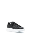 Debossed Logo Low-Top Sneakers Black - ALEXANDER MCQUEEN - BALAAN 3