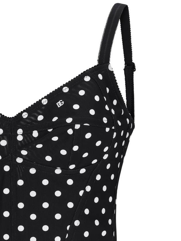 Polka dot corset top F7AB7TFSUBG - DOLCE&GABBANA - BALAAN 4