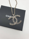 CC logo long necklace big pendant silver necklace AB8666 - CHANEL - BALAAN 6