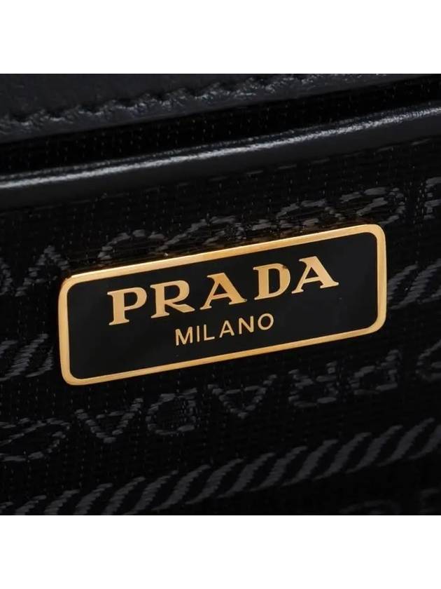 Saffiano Leather Chain Shoulder Bag Black - PRADA - BALAAN 11