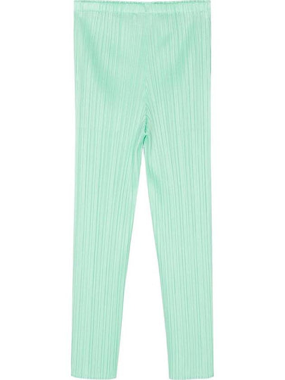 Pleats Straight Pants Mint - ISSEY MIYAKE - BALAAN 2