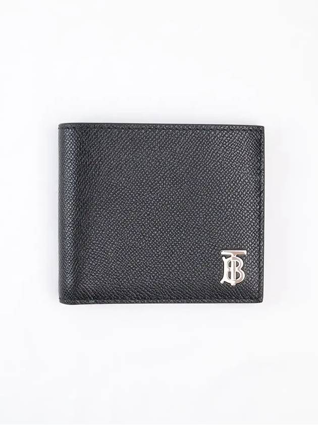 Grainy Leather TB Half Wallet Black - BURBERRY - BALAAN 6