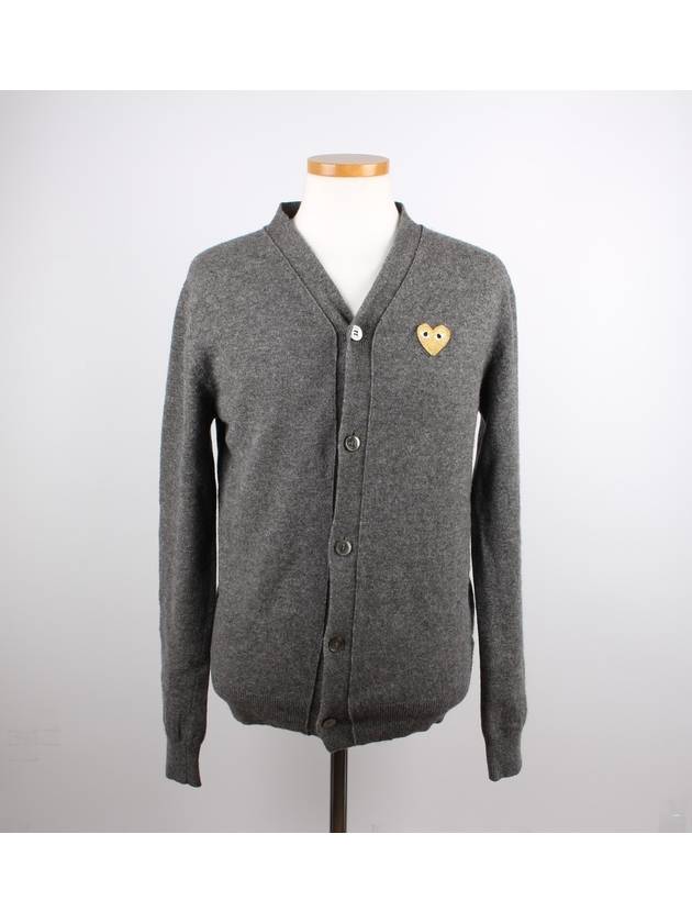 Gray Yellow Wappen Cardigan - COMME DES GARCONS - BALAAN 1