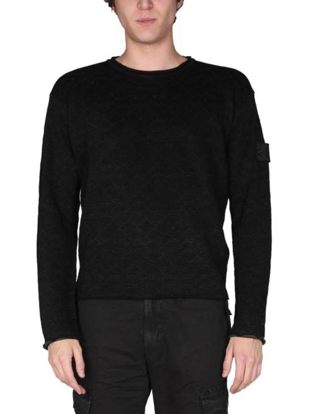 Shadow Project Wappen Patch Knit Top Black - STONE ISLAND - BALAAN 2