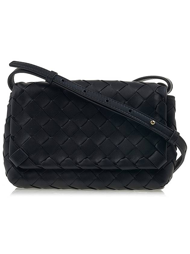 Intrecciato Mini Cross Bag Black - BOTTEGA VENETA - BALAAN 2