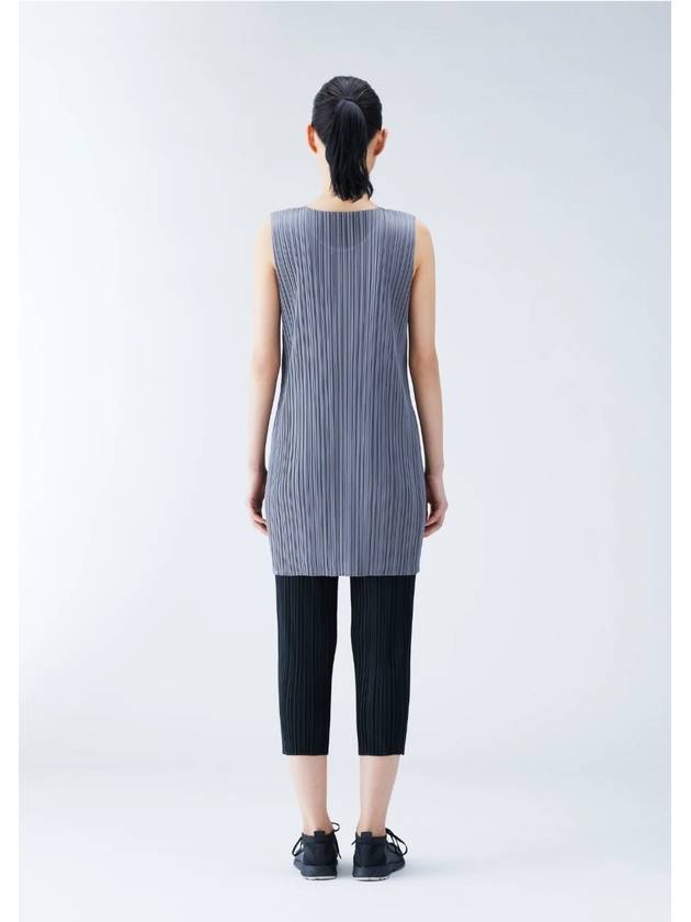 Pleated Basic Straight Pants Light Grey - ISSEY MIYAKE - BALAAN 3