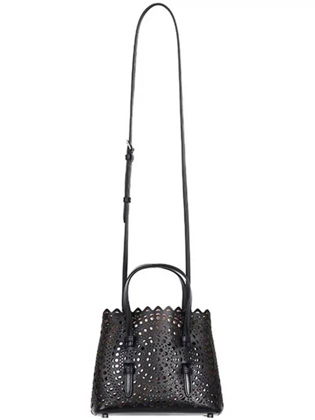 Mina 20 Circle Punching Tote Bag Black - ALAIA - BALAAN 4