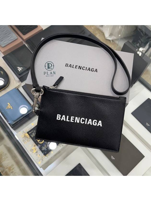 Logo Cash Keyring Card Wallet Black - BALENCIAGA - BALAAN 2