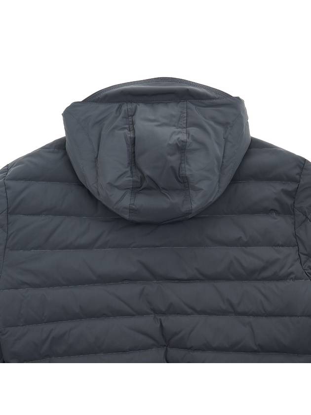 Poly Twill Down Filled 4-Bar Ski Padding Grey - THOM BROWNE - BALAAN 9