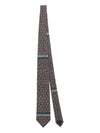 All Over Logo Silk Jacquard Tie Grey - VIVIENNE WESTWOOD - BALAAN 2