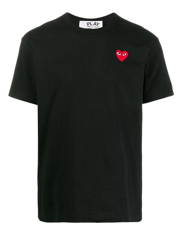 Red Heart T-Shirt Black - COMME DES GARCONS PLAY - BALAAN 1